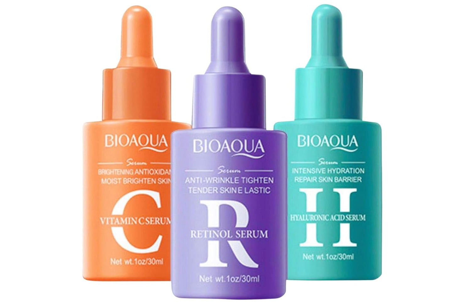 BIOAQUA – Sérum Visage 3-en-1 | Vitamine C, Rétinol et Acide Hyaluronique
