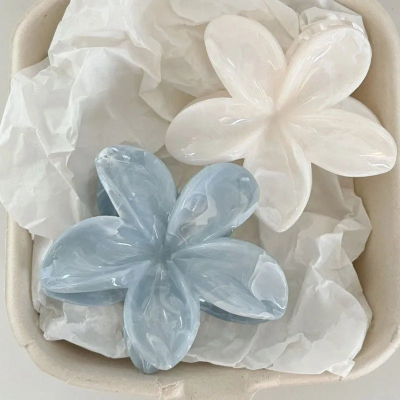 Pinces à cheveux pastel – Fleurs & design ondulé