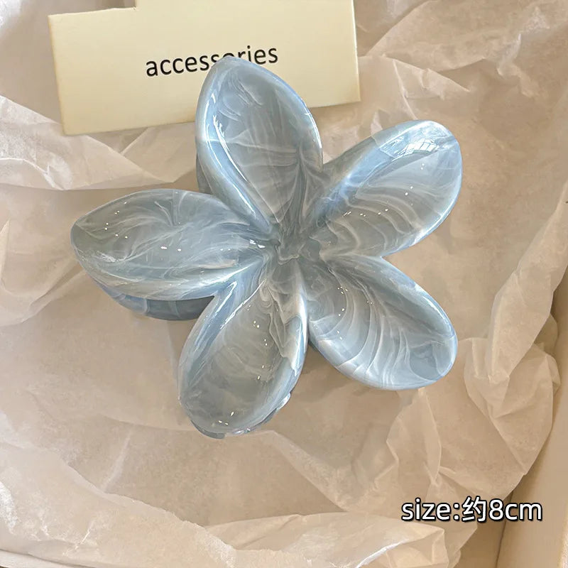 Pinces à cheveux pastel – Fleurs & design ondulé