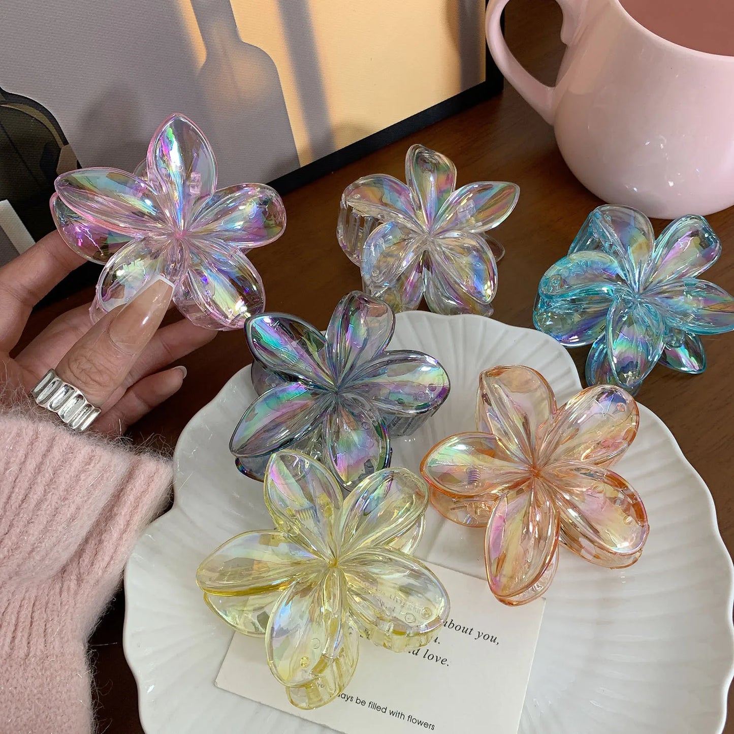Pince Fleur Éclat Cristallin